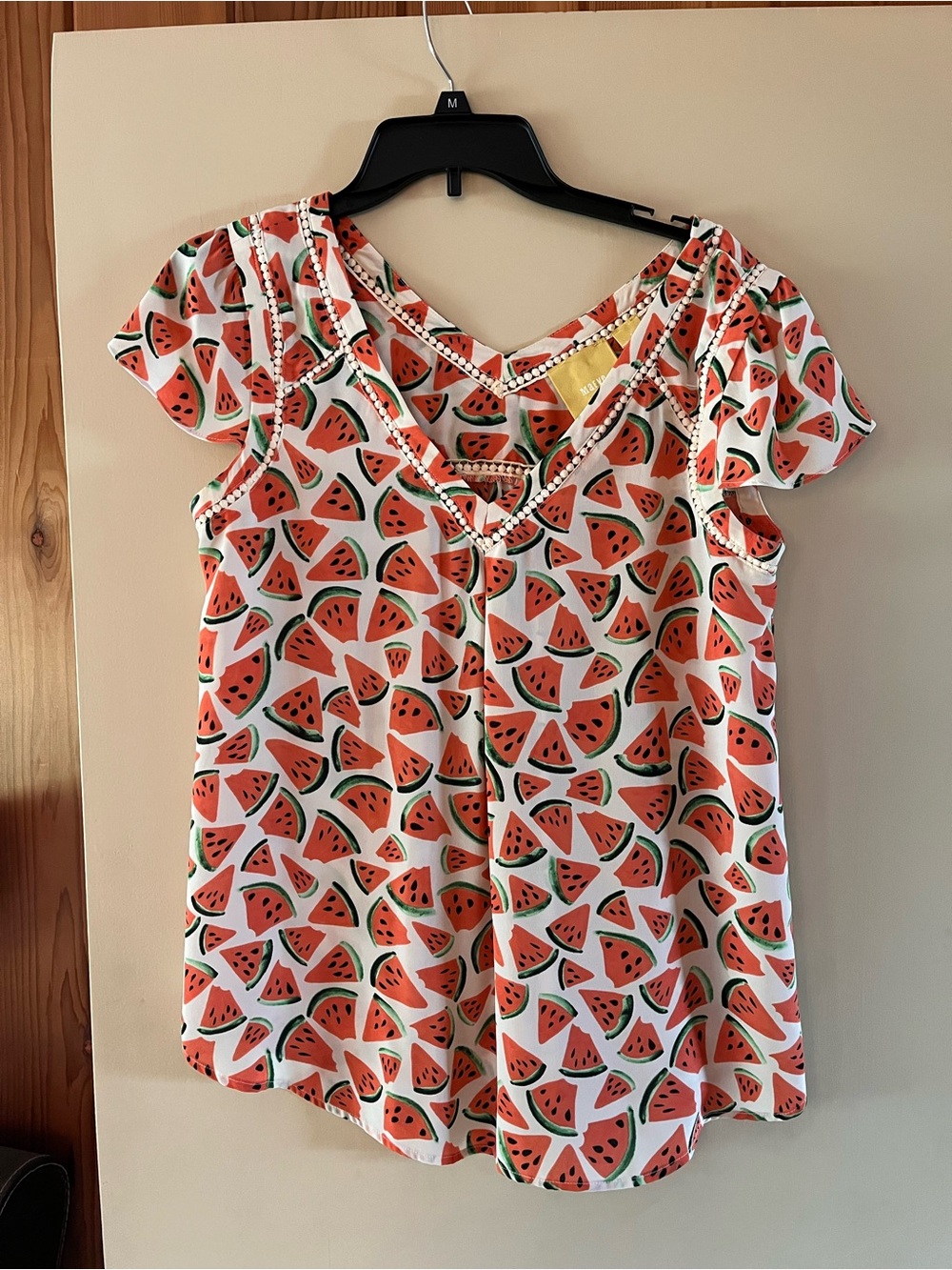 Maeve "Picnic Days" Watermelon Blouse